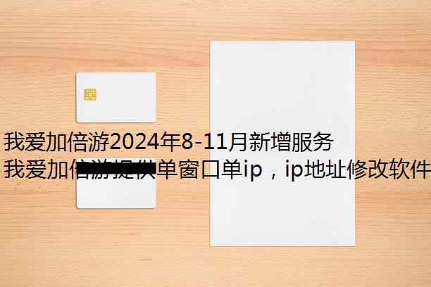 我爱加倍游2024年8-11月新增服务器详情